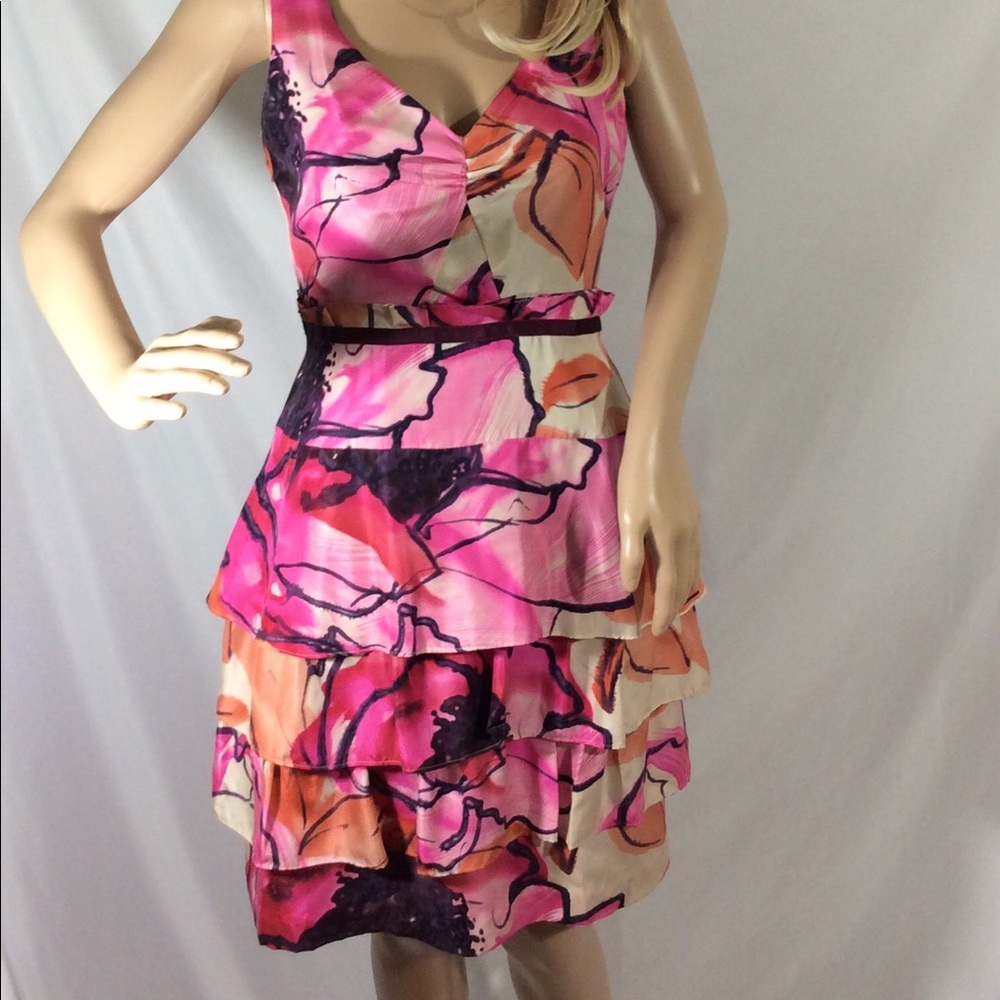 Moulinette Souers Silk Dress Anthropologie Size 4